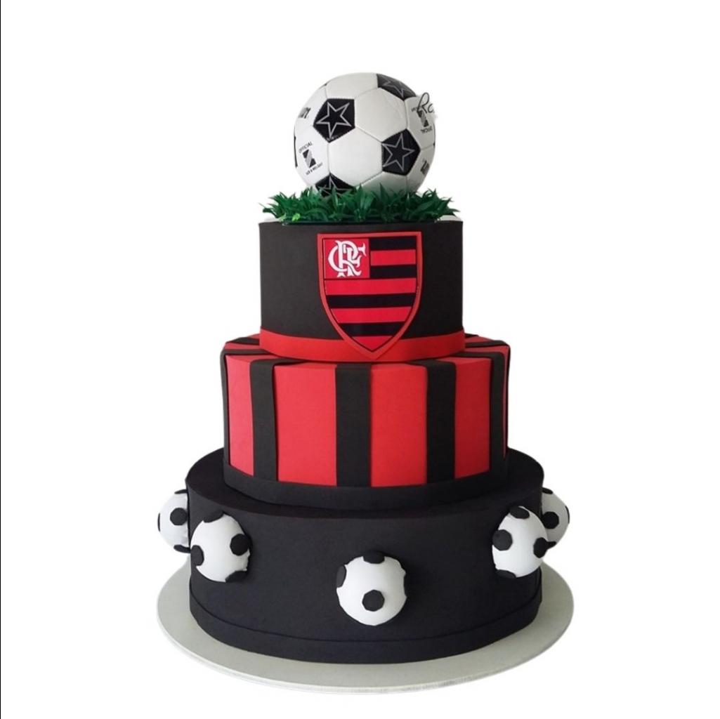 decoração de bolo do flamengo