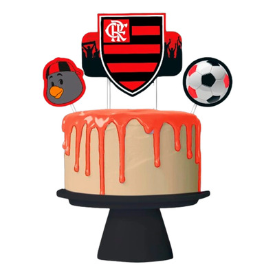 decoração de bolo do flamengo