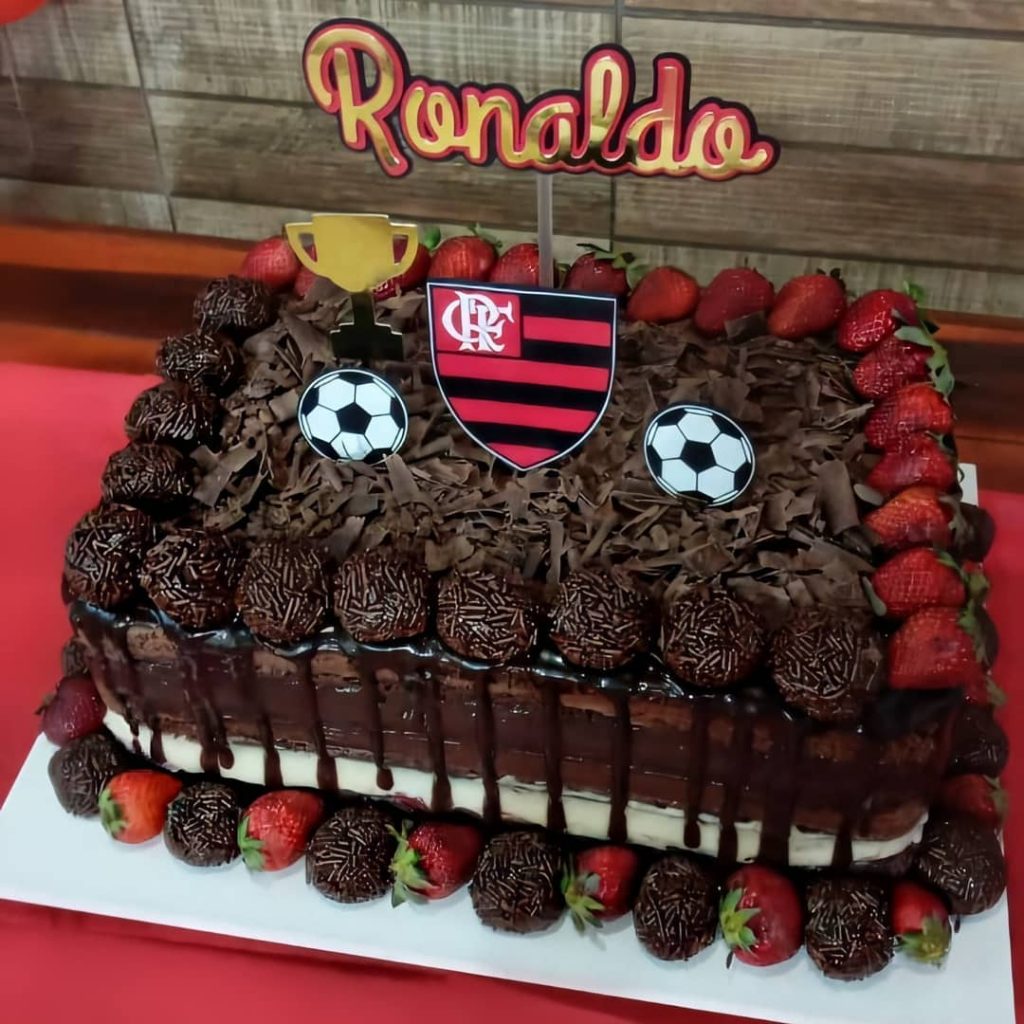 decoração de bolo do flamengo