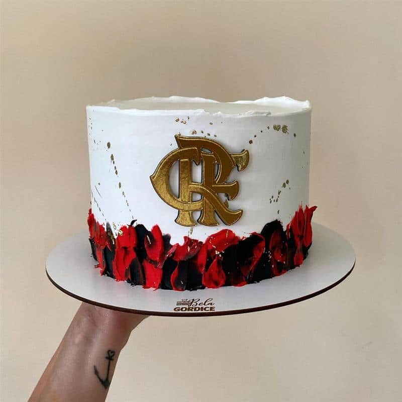decoração de bolo do flamengo