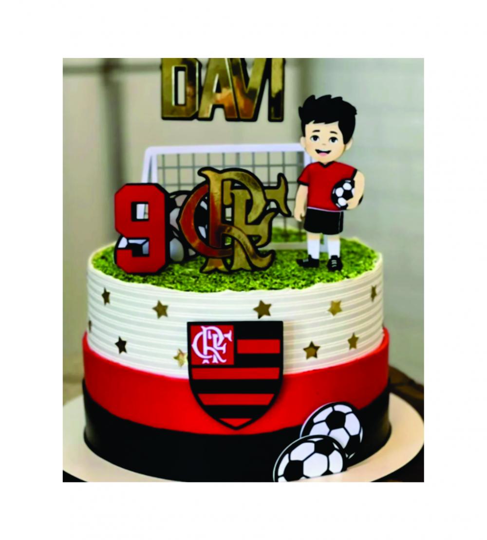 decoração de bolo do flamengo