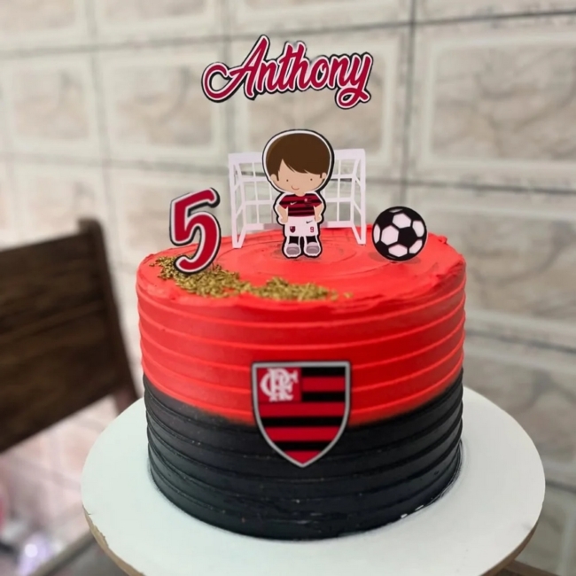 decoração de bolo do flamengo