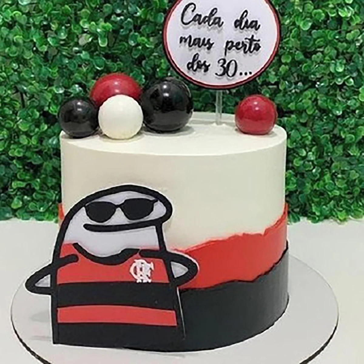 decoração de bolo do flamengo