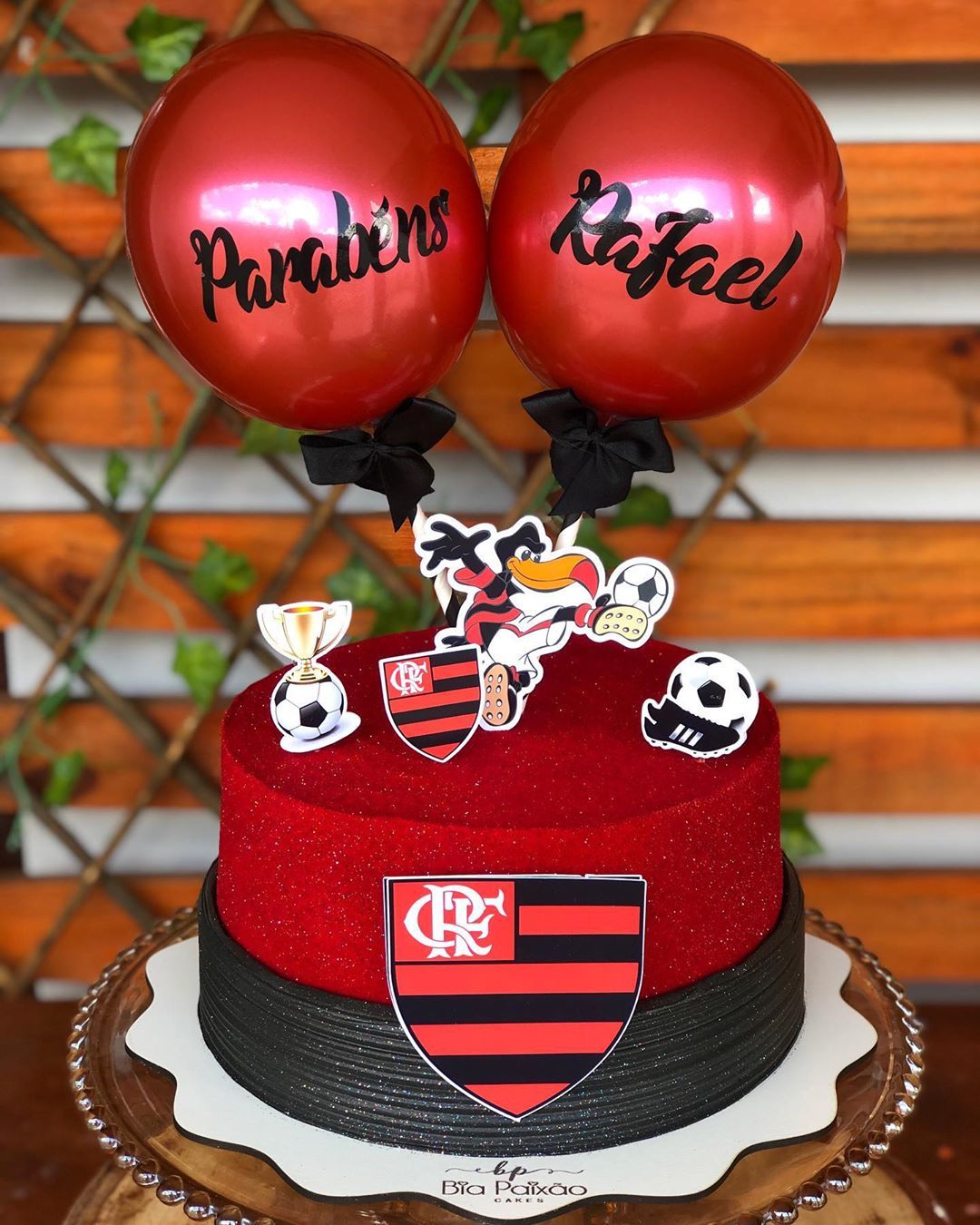 decoração de bolo do flamengo