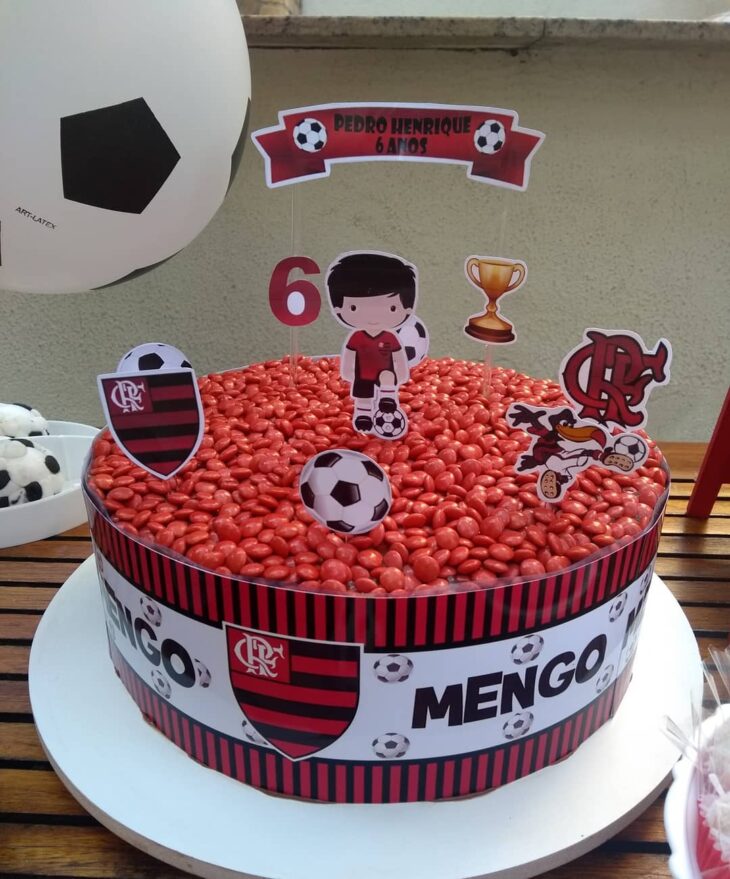 decoração de bolo do flamengo