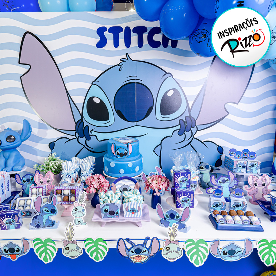 bolo stitch azul