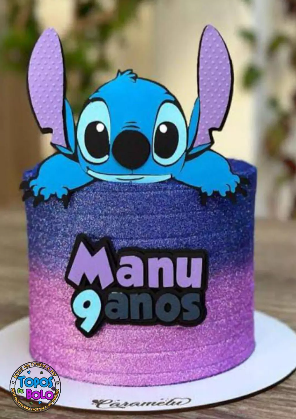 bolo stitch com Angel