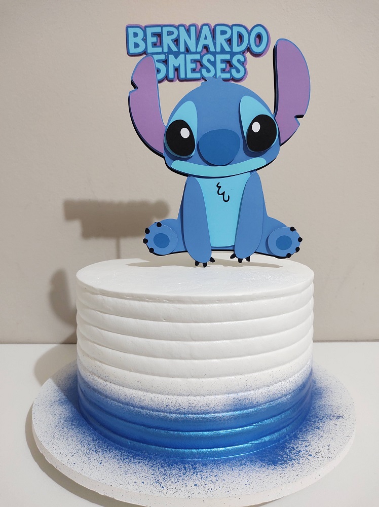 bolo de aniversário stitch