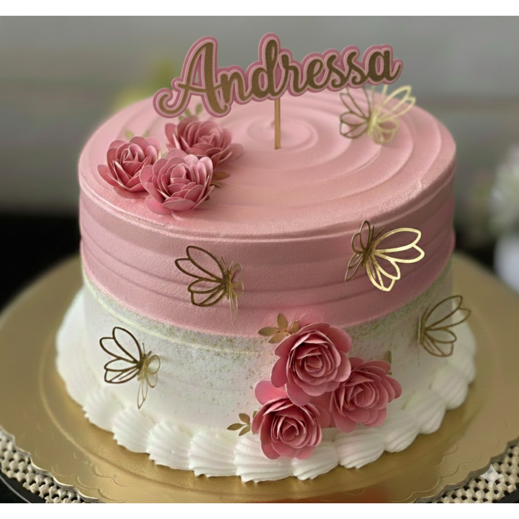 decoração de bolo feminina