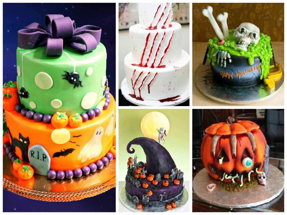 decoração de bolo halloween