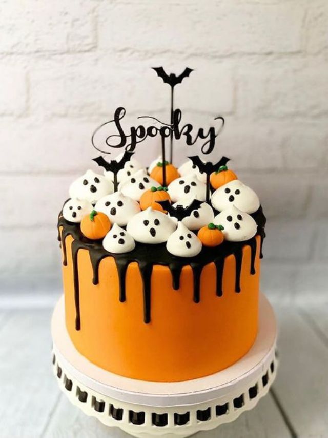 ideias de decoração de bolo halloween criativas
