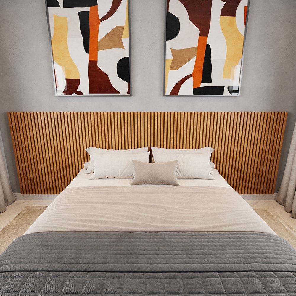 decoração parede cama casal