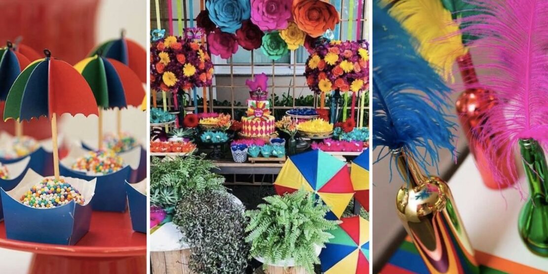 ideias de decoração de carnaval simples para escritório