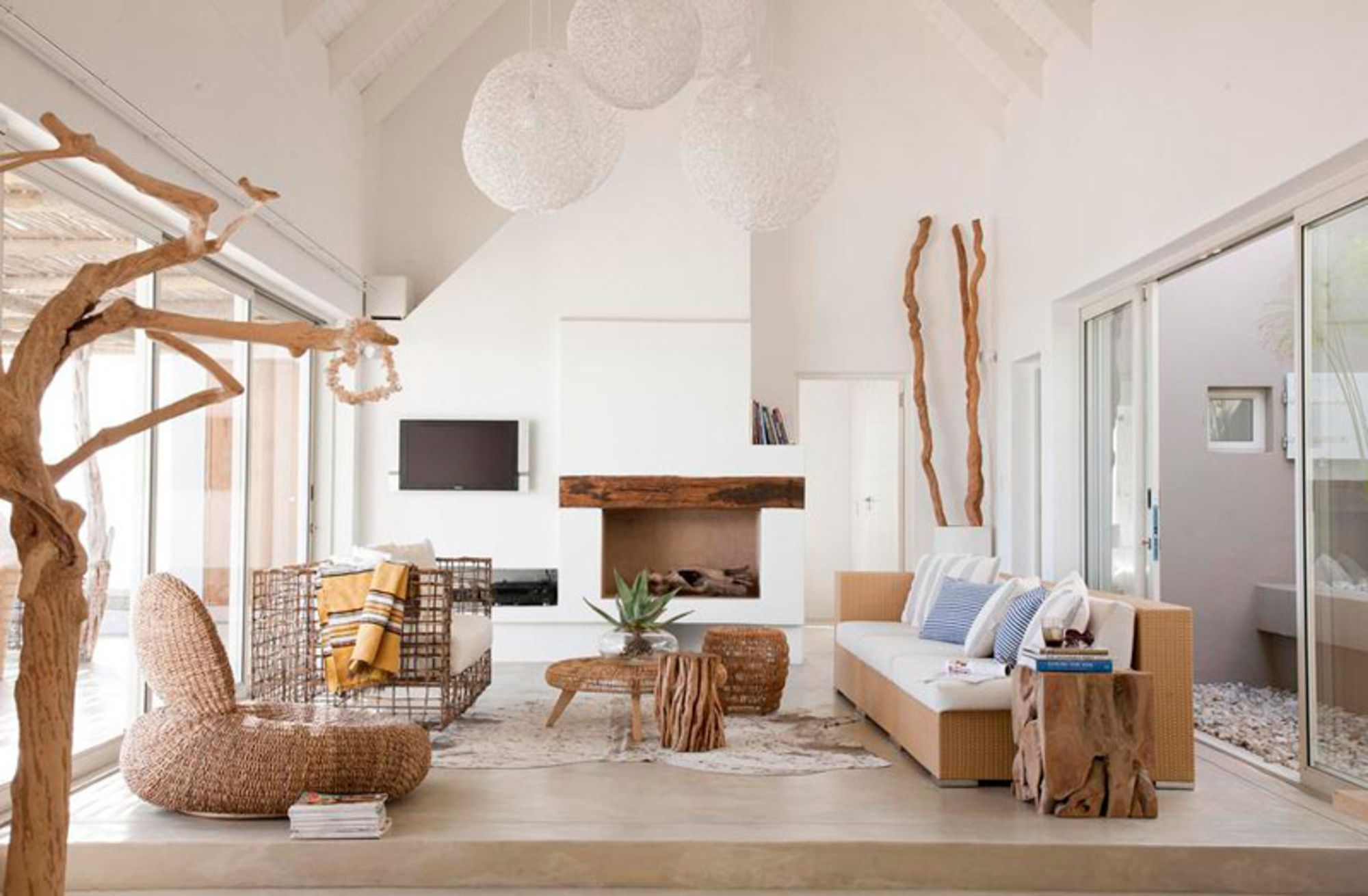 decoração casa de praia rústica