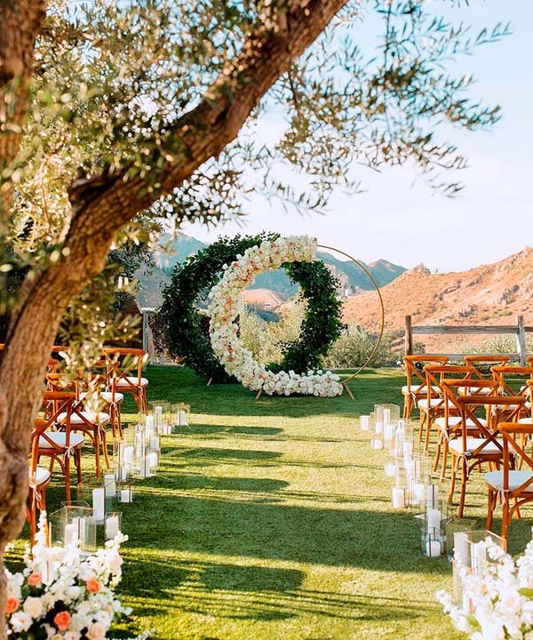 decoração de casamento altar