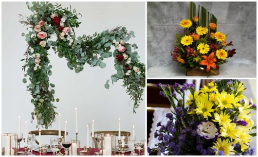 decoração de casamento com flores artificiais
