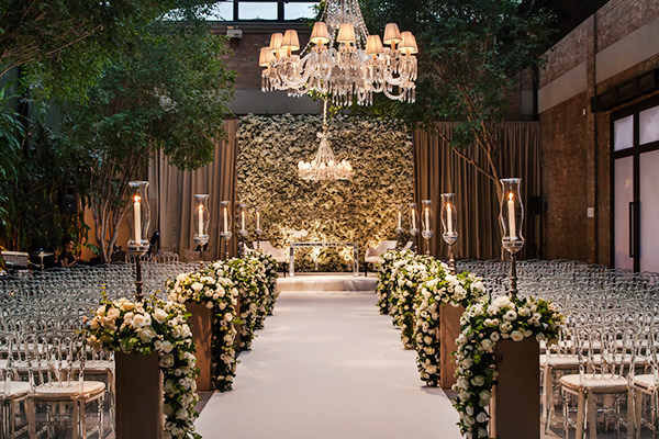 iluminação imersiva para casamento de luxo