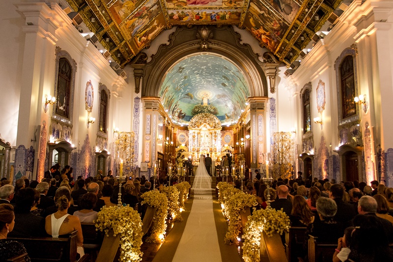 ideias de decoração de igreja para casamento simples