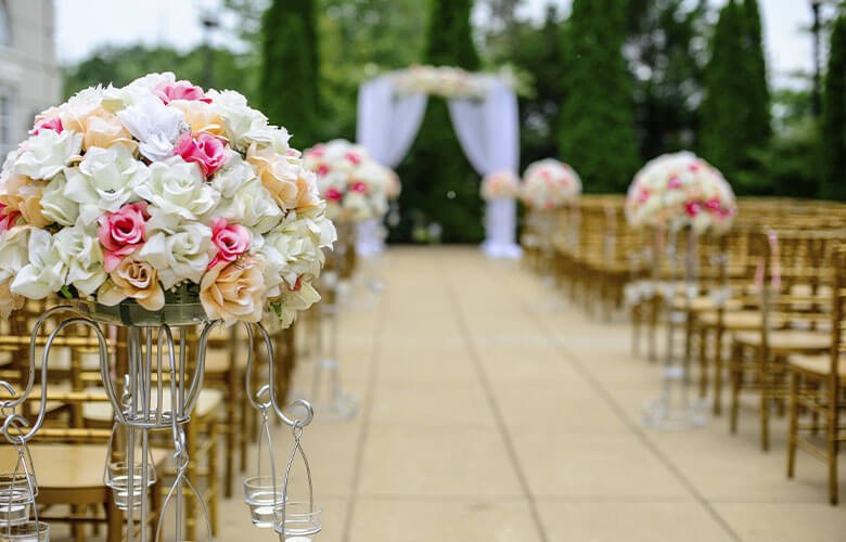 decoração de casamento na praia simples