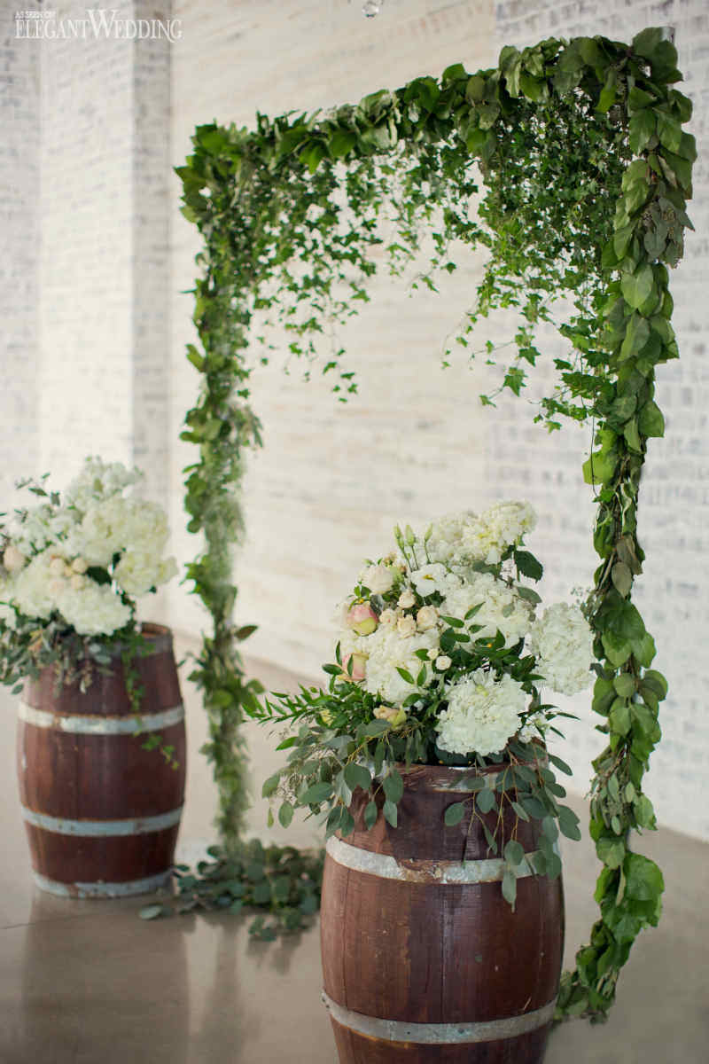 casamento rústico verde e branco