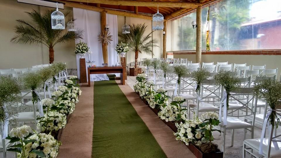 casamento moderno verde e branco