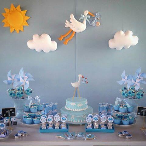 decoração chá de bebê ursinho príncipe