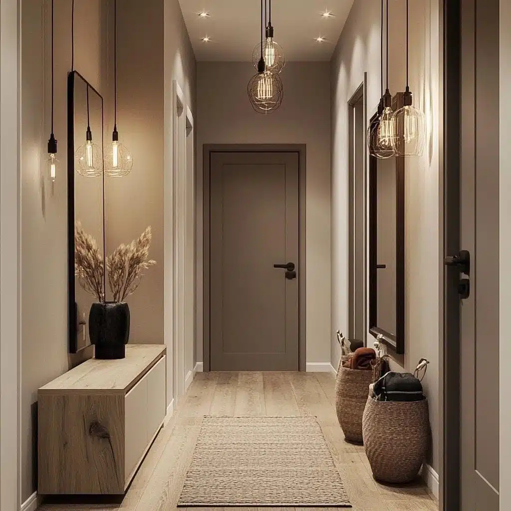 aparador suspenso ou com pés para corredor