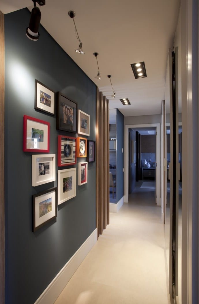 ideias decoração corredor moderno pequeno