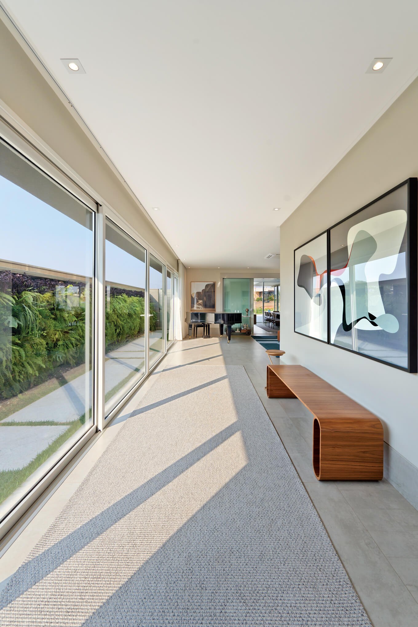 decoração de corredores modernos