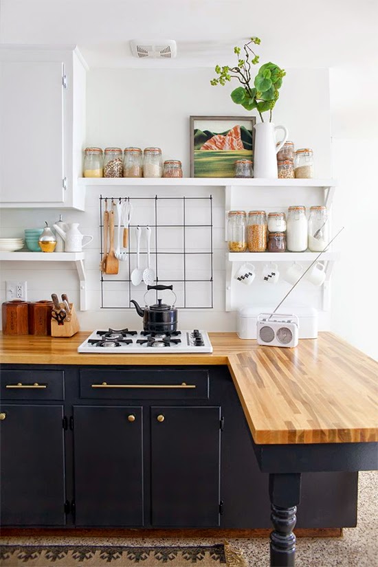 cozinha preta moderna