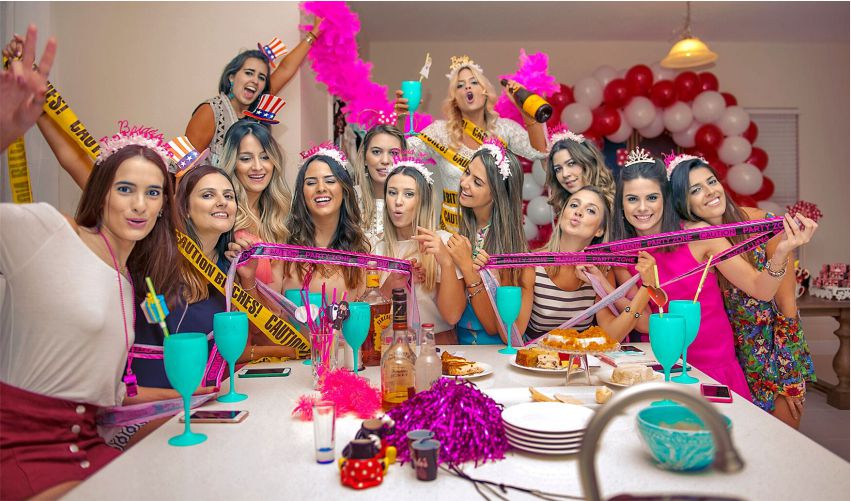 decoração com balões para despedida