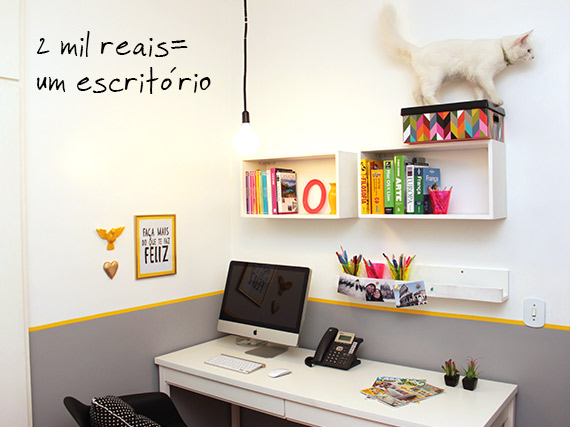 escritório minimalista