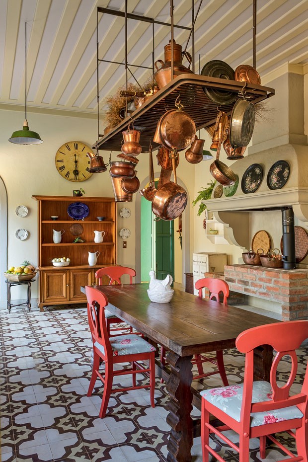 decoração casa de campo