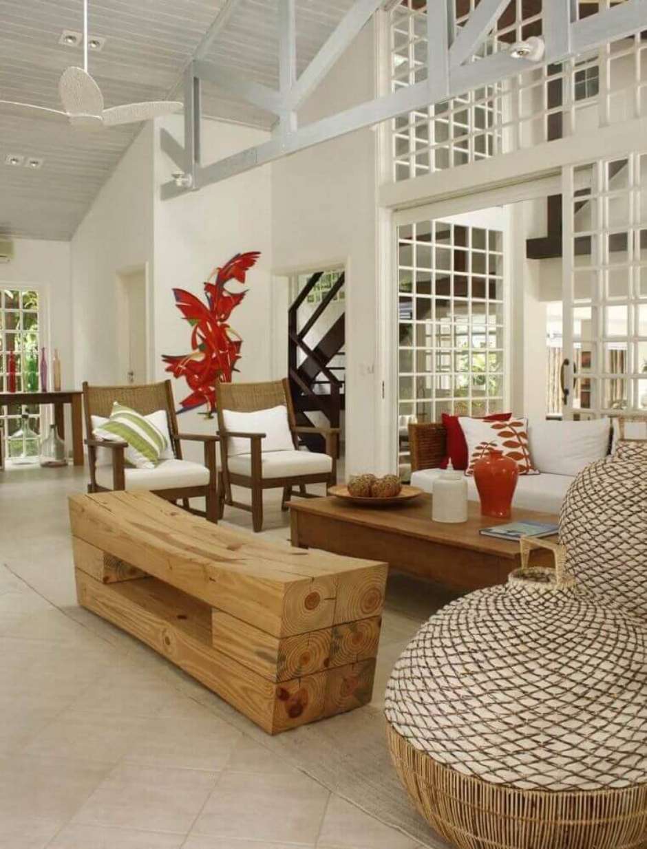 decoração casa de campo