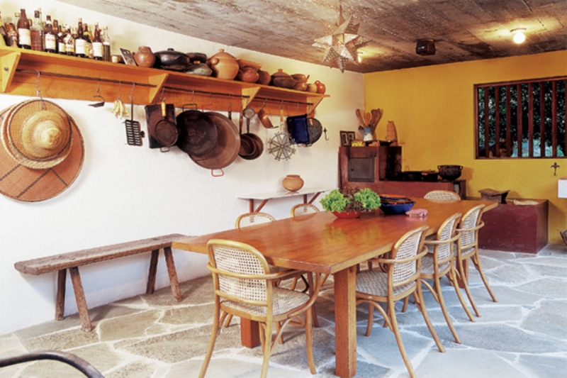 sala de estar estilo fazenda