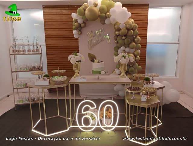 festa de aniversário 60 anos feminina