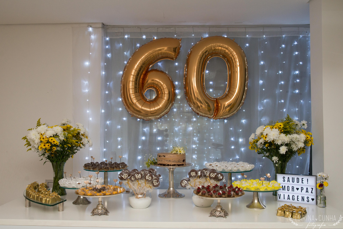 decoração 60 anos mulher