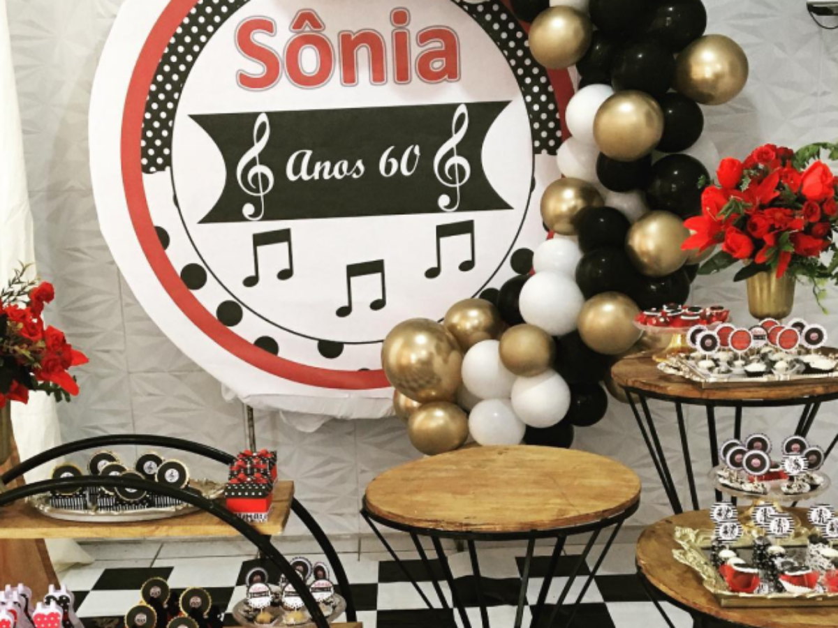 festas elegantes 60 anos
