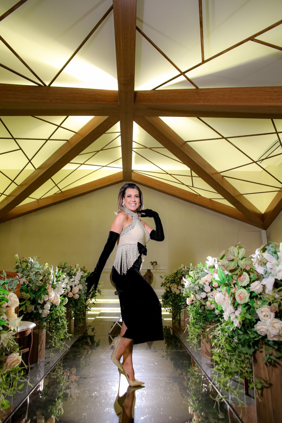 decoração de 60 anos com flores