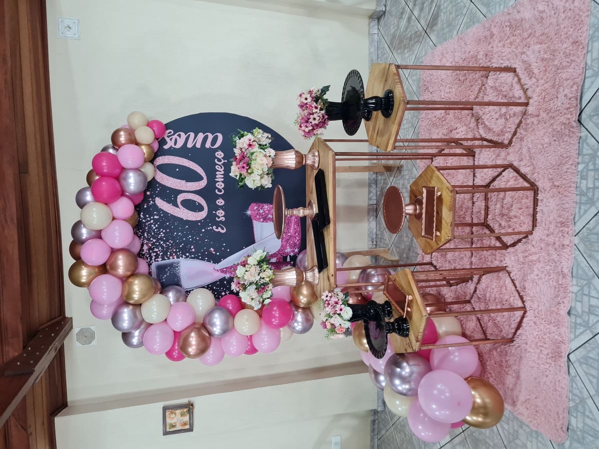 mesa de doces 60 anos