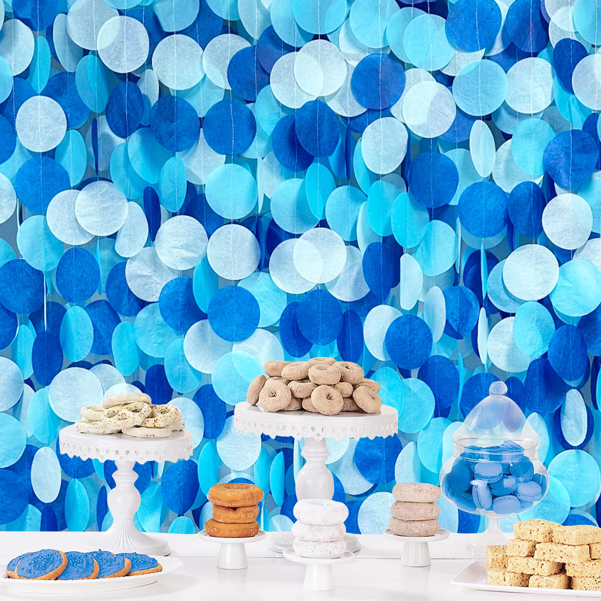decoração festa azul e branco vs outras cores