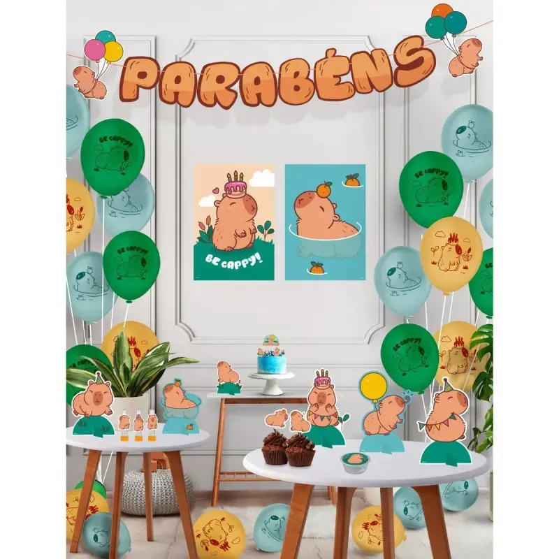 decoração de festa capivara