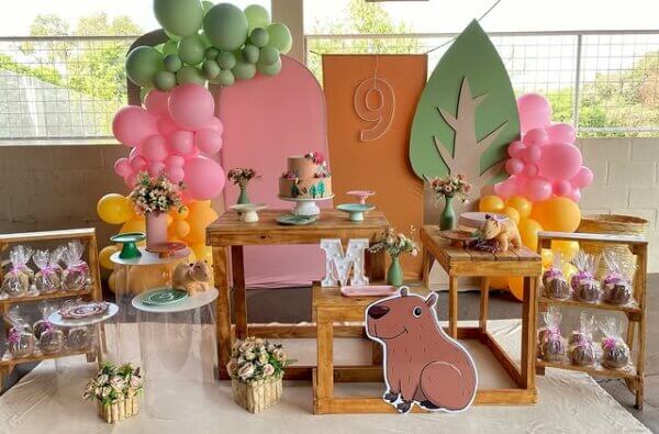 ideias criativas para festa de capivara