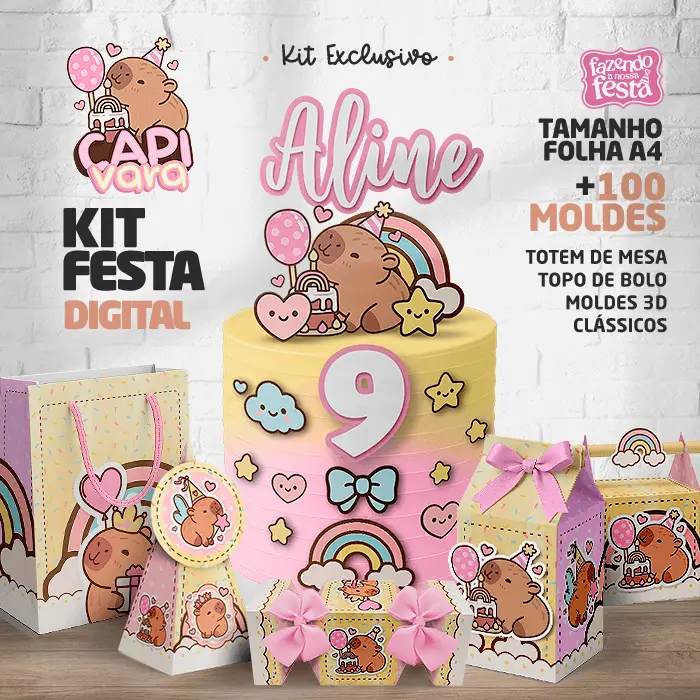 decoração de festa capivara