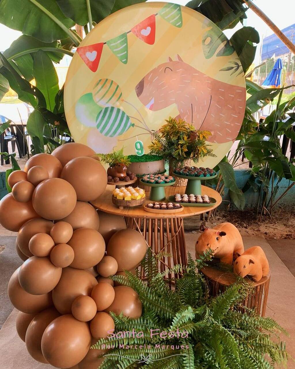 ideias criativas para festa de capivara