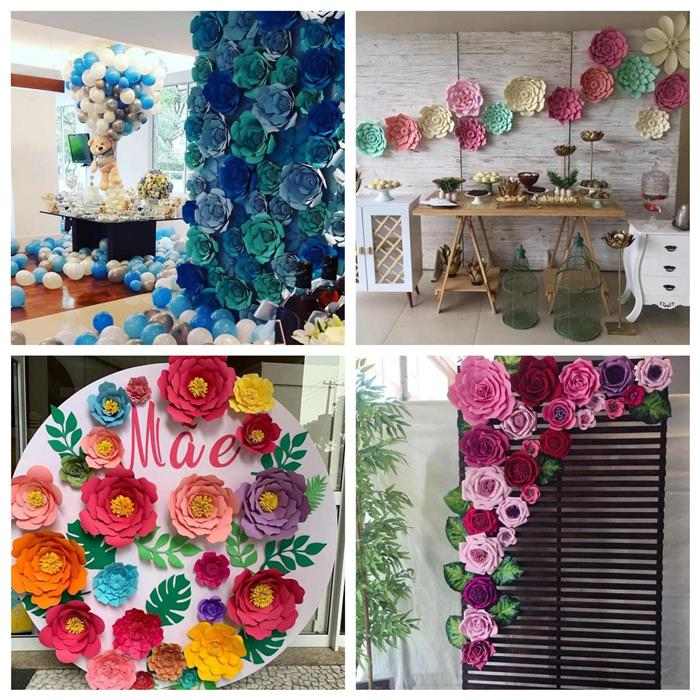 quanto custa fazer um painel de flores de papel para festa