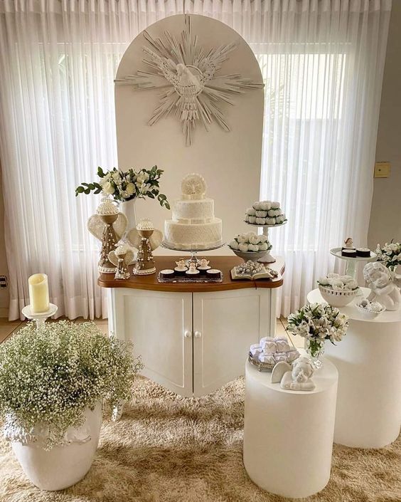 decoração de festa de batizado
