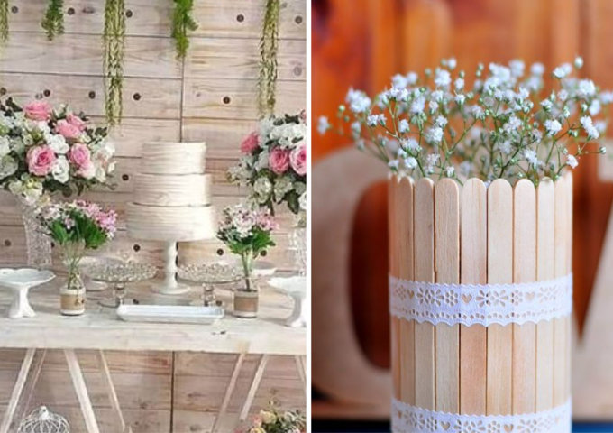 decoração batizado simples vs luxuosa