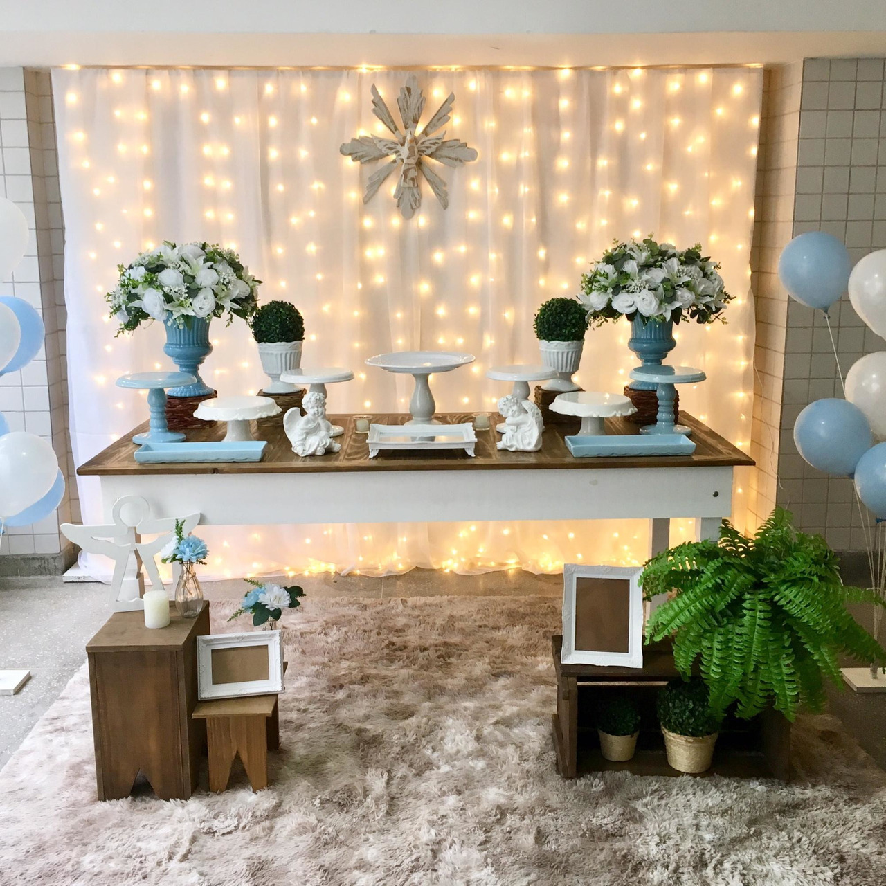 decoração de festa de batizado