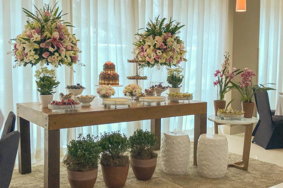 decoração de festa de casamento simples